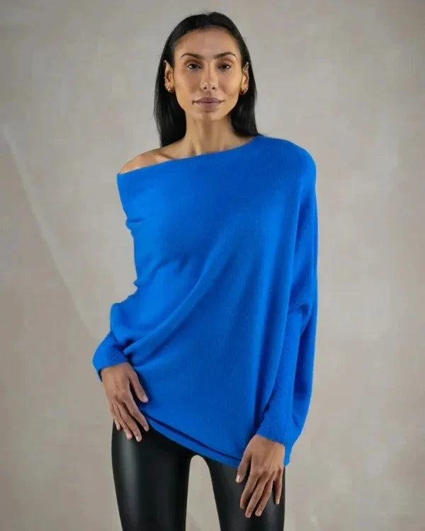 Asymmetric draped jumper