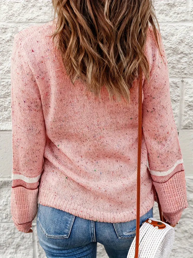 Melange knitted jumper