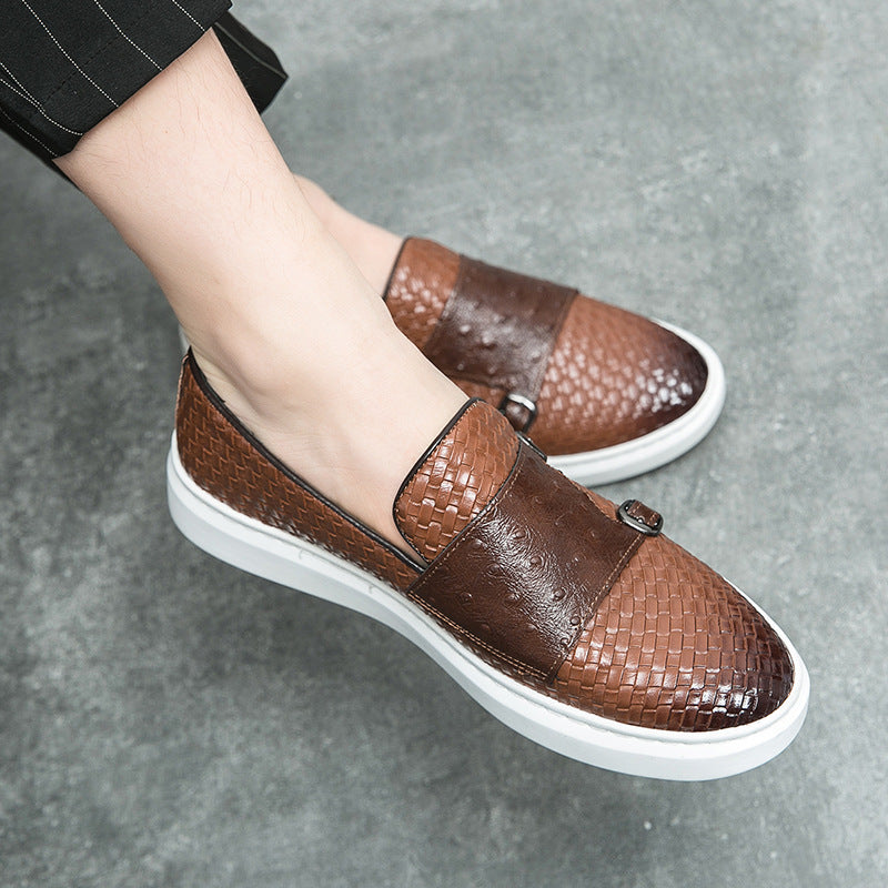 Leather one-pedal loafer