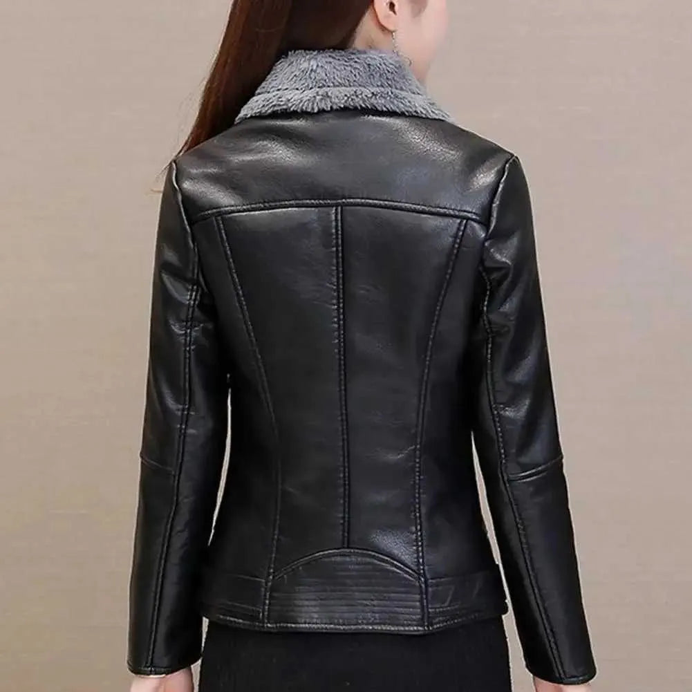 Women - Faux Leather Jacket - Stylish & Trendy Design - Ideal for Every Occasion