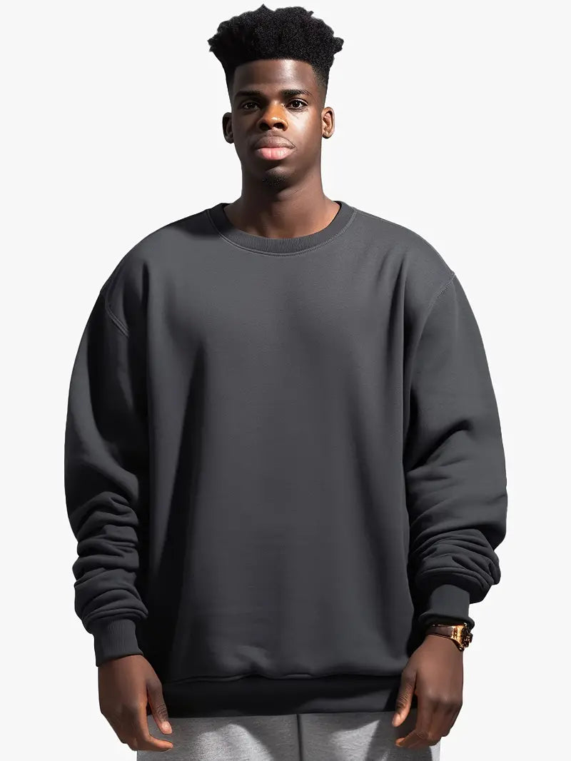 Men - Casual Jumper - Soft Knitwear - Lightweight Round Neck Sweater for Comfort and Style