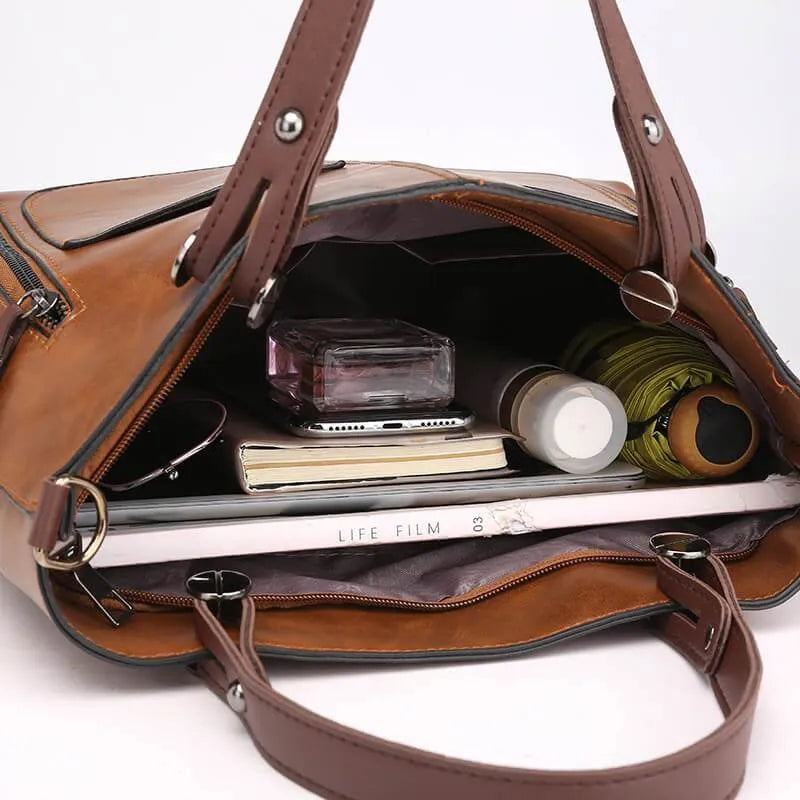 Ladies Vintage Leather Shoulder Bag