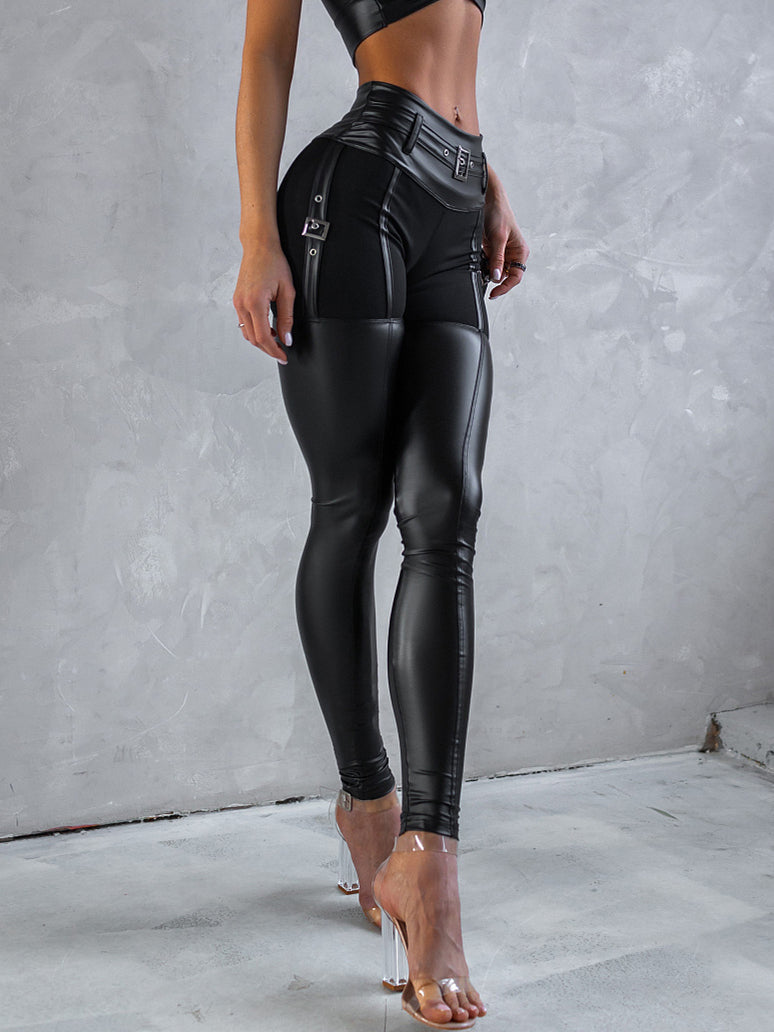 Performance Women PU Shiny Leggings