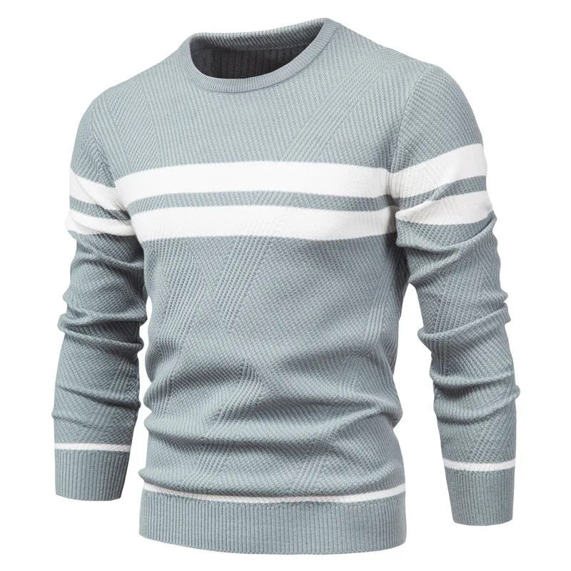 Striped men's jumper with modern design for stylish appearances