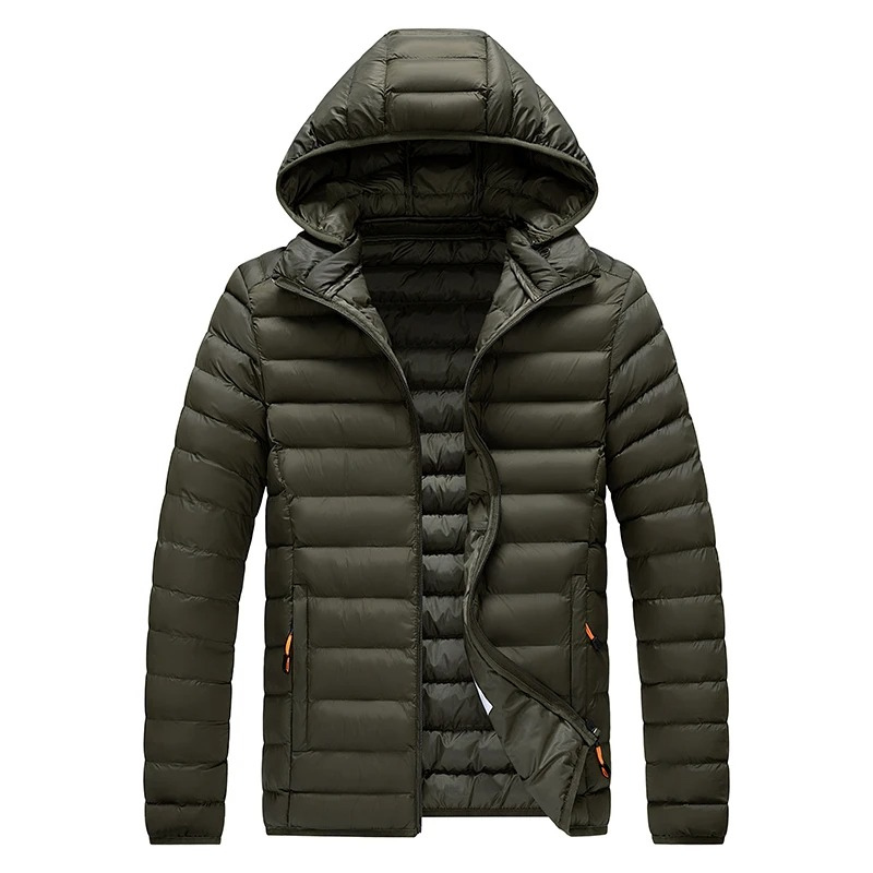 Men's quilted transition jacket With hood