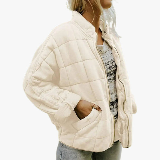 Women's - Oversized, thick transition jacket - Cosy warm with side pockets - Perfect for Cold season