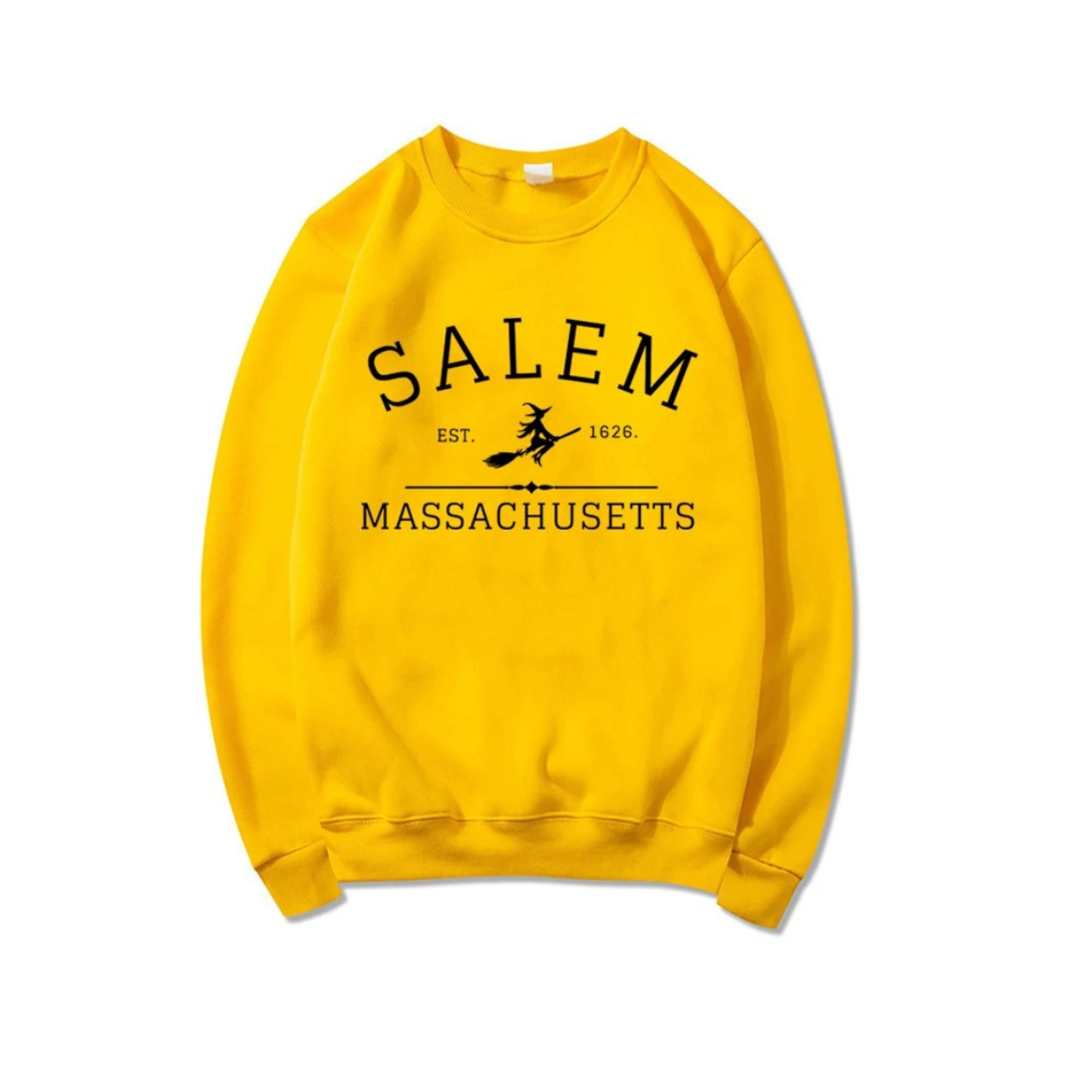 Casual Sweatshirt With Salem Massachusetts Design