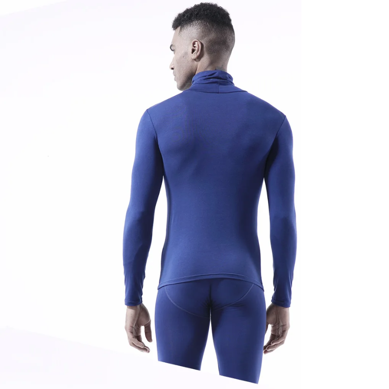 Stretch, moisture-wicking, slim fit jumper for men