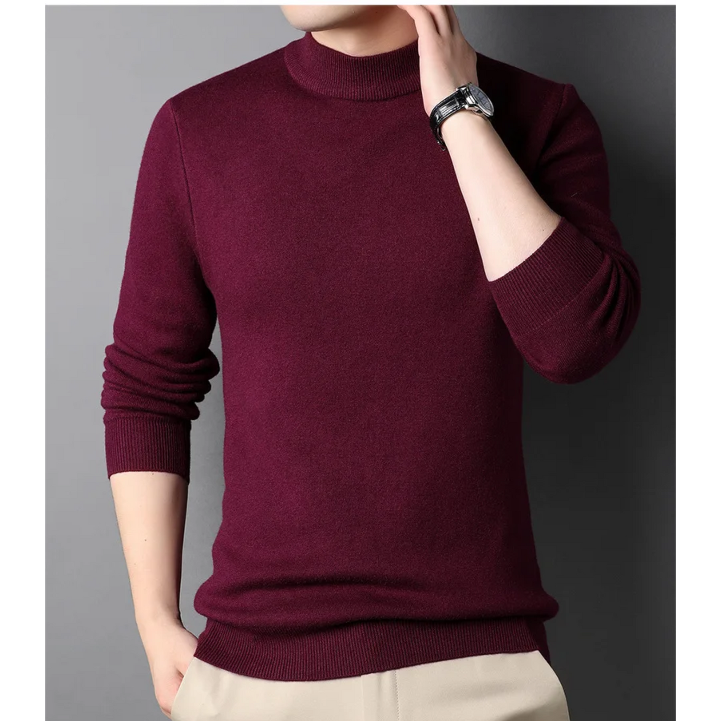 Soft slim fit winter jumper