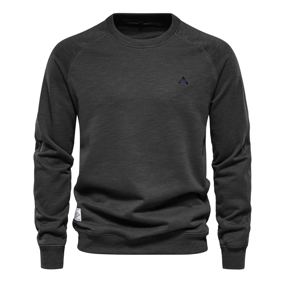 Men's jumper with raglan sleeves, round neck Casual jumper