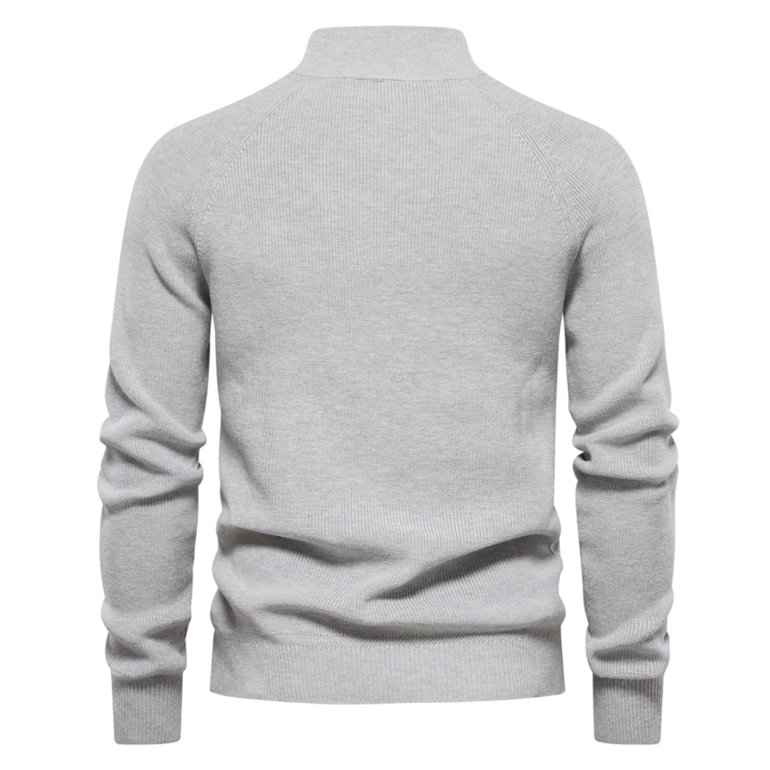 High quality knitted pullover with zip