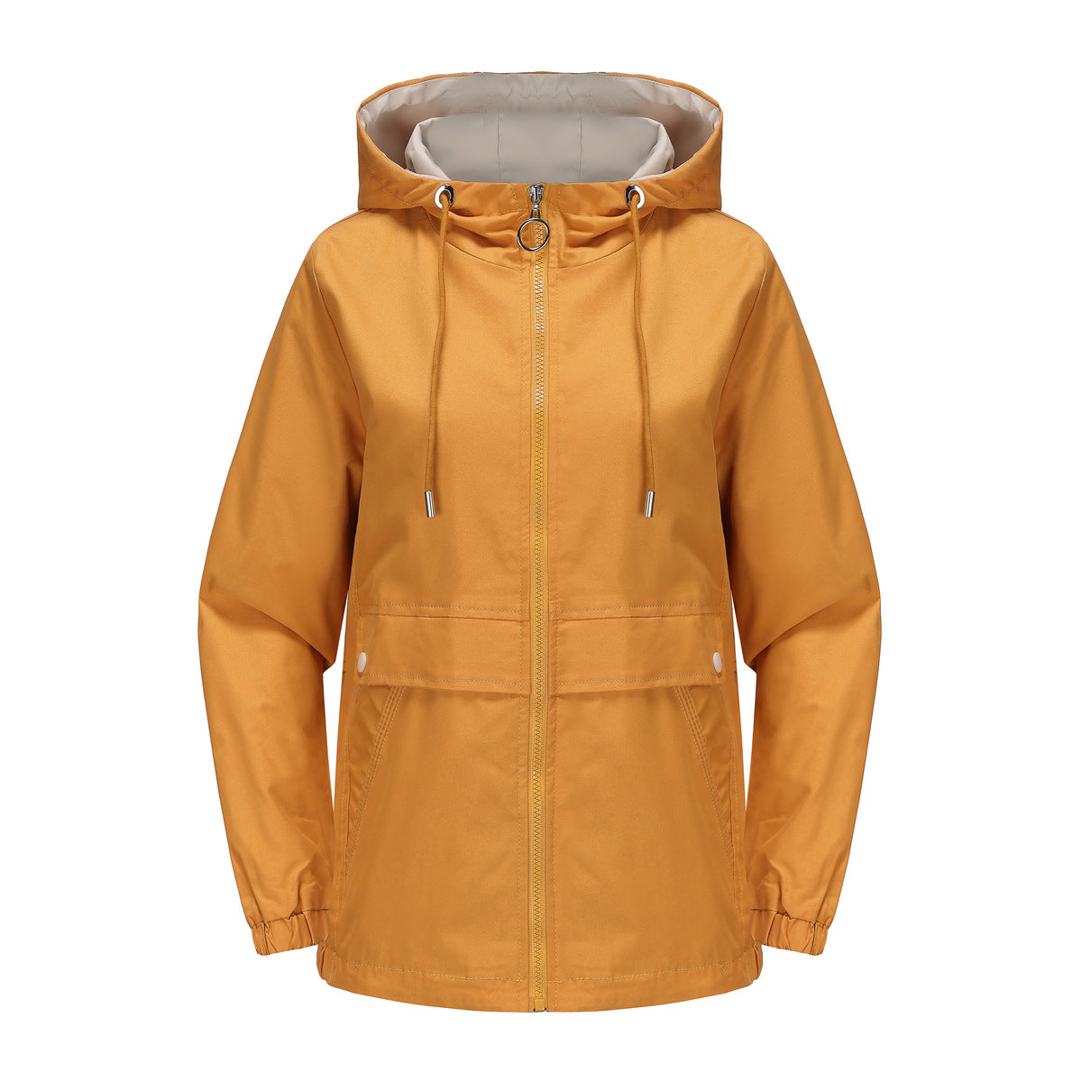 Women - Hooded Windbreaker Jacket - Lightweight & Breathable - Stylish Spring Essential