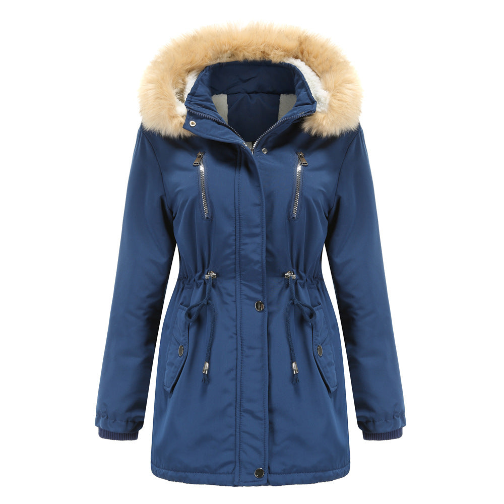 Women - Winter Parka - Thick Lambswool/Cotton Blend - Warm & Stylish Cold Weather Outerwear