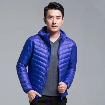 Lightweight quilted transitional jacket for men