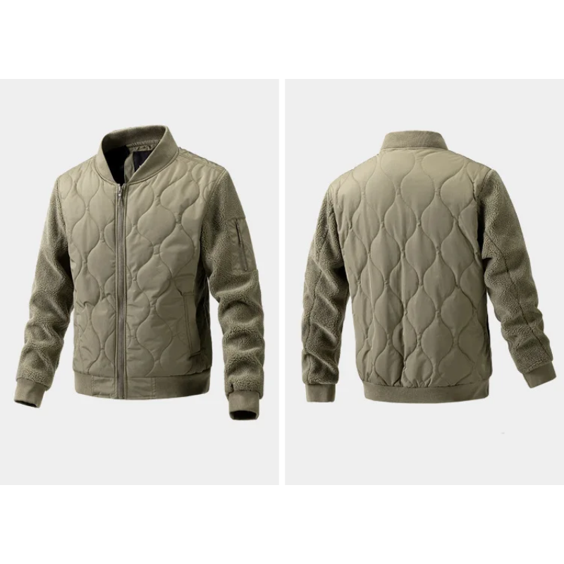 Men's quilted transitional jacket With zip