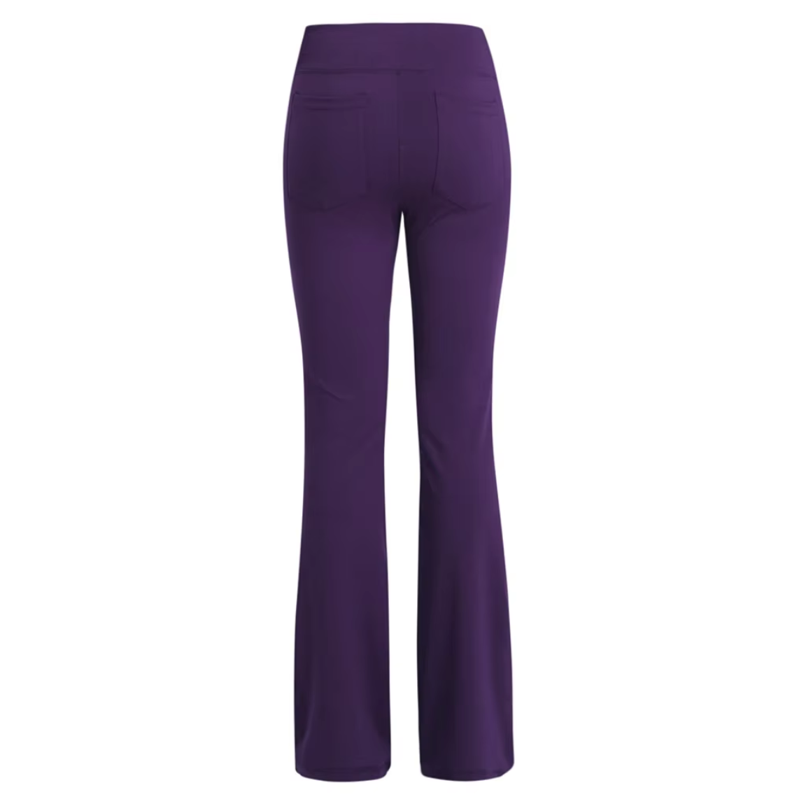 Flared Pants Ladies with High Waist and Phone Pocket