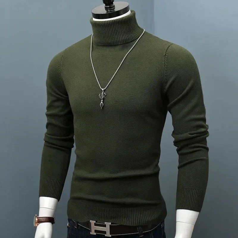 Tight-fitting knitted jumper slim fit