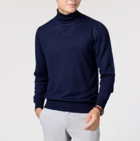 Elegant knit  turtleneck jumper men