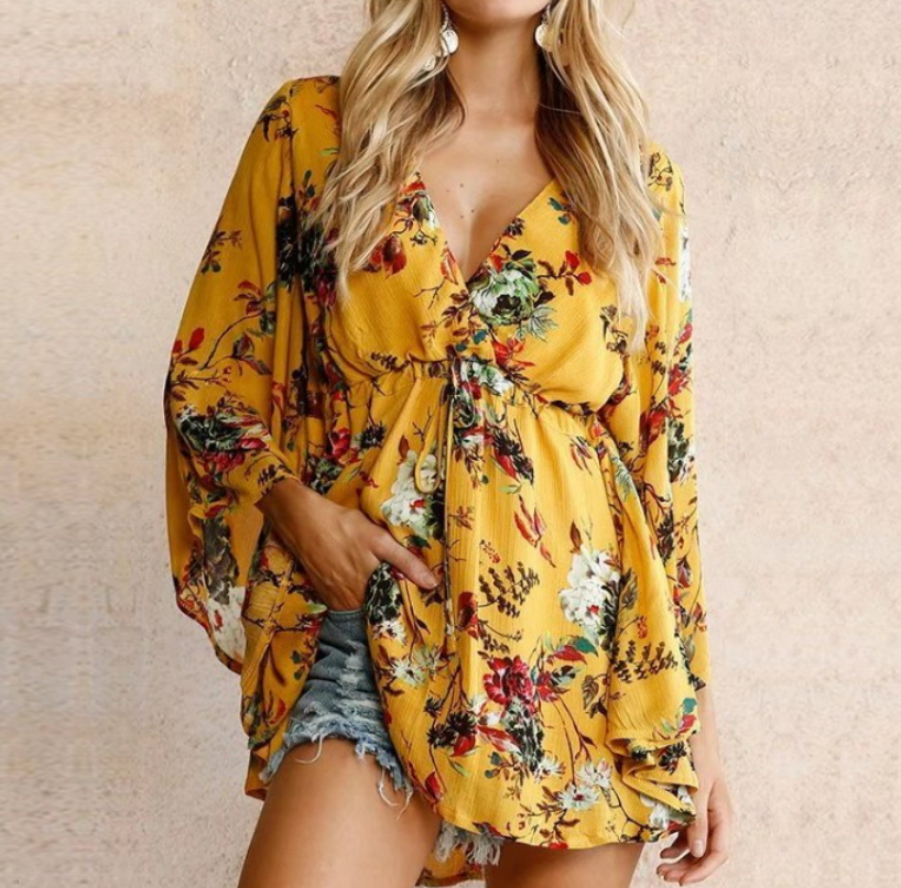 Yellow spring dress