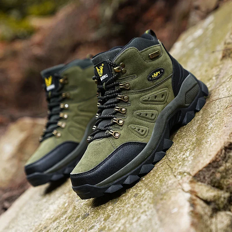 Hiking Shoes Men Waterproof Non-slip Outdoor Trekking Boots