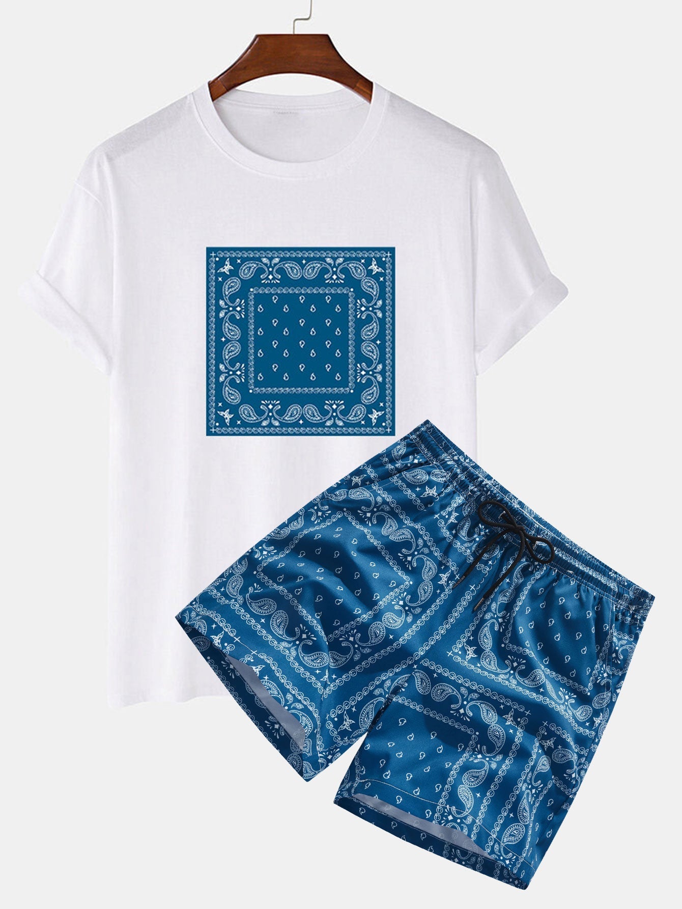 Paisley Print T-Shirt & Paisley Print Shorts