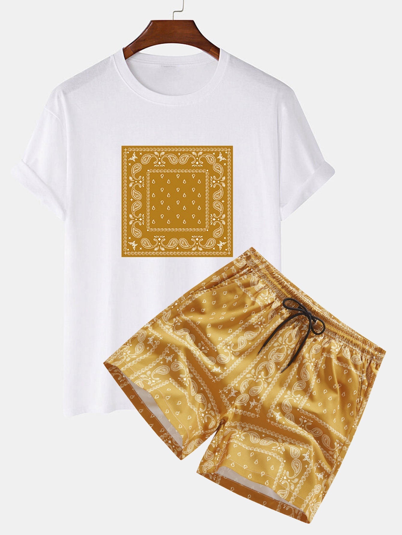 Paisley Print T-Shirt & Paisley Print Shorts