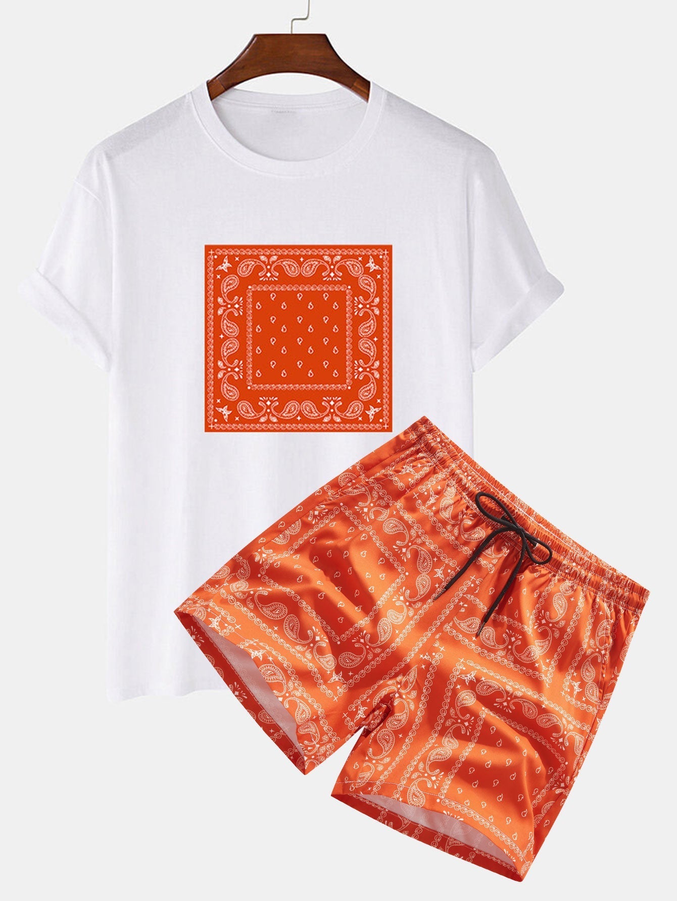 Paisley Print T-Shirt & Paisley Print Shorts