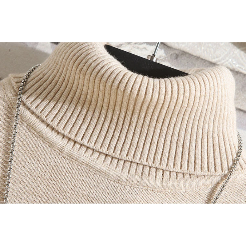 Soft turtleneck jumper for winter comfort