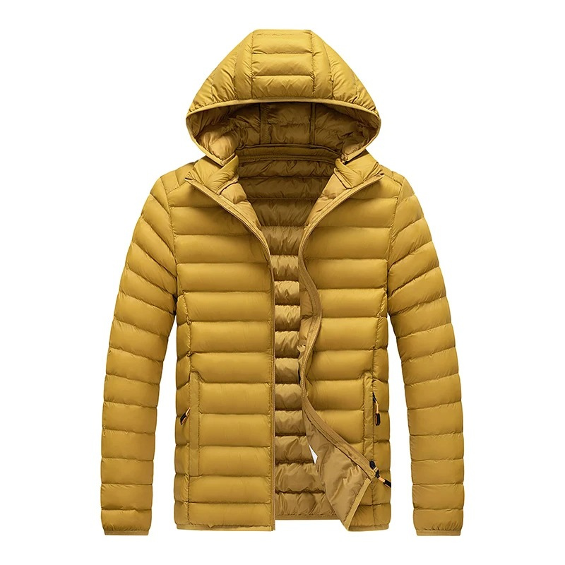 Men's quilted transition jacket With hood