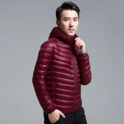 Lightweight quilted transitional jacket for men