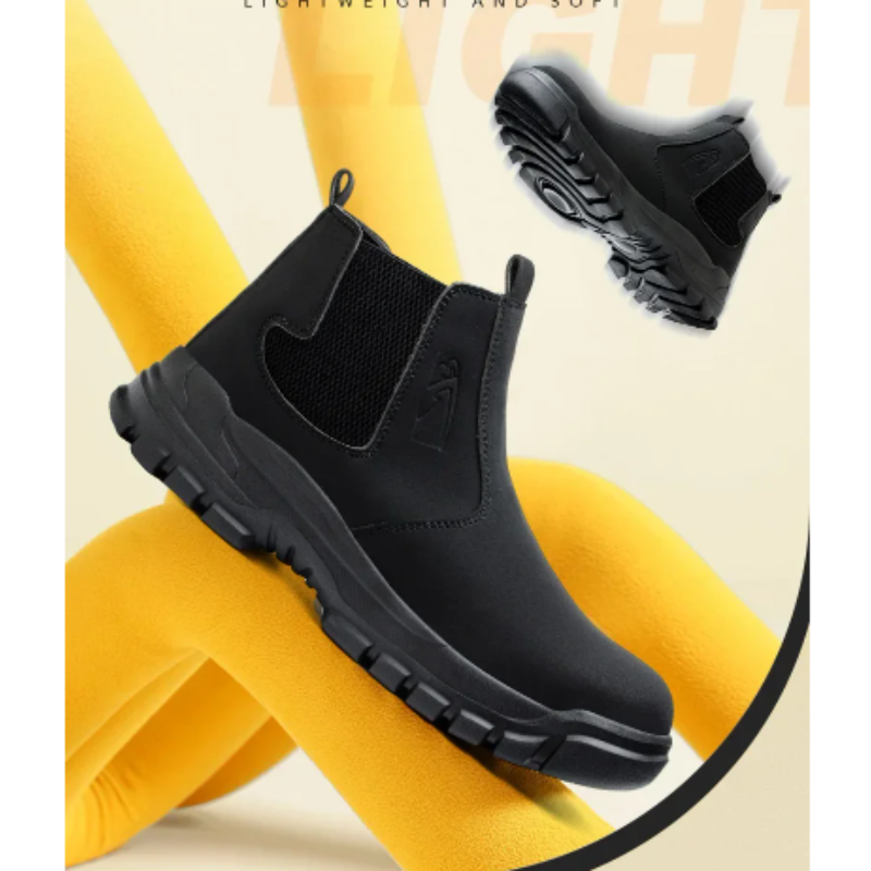 Boots with waterproof upper and padded sole