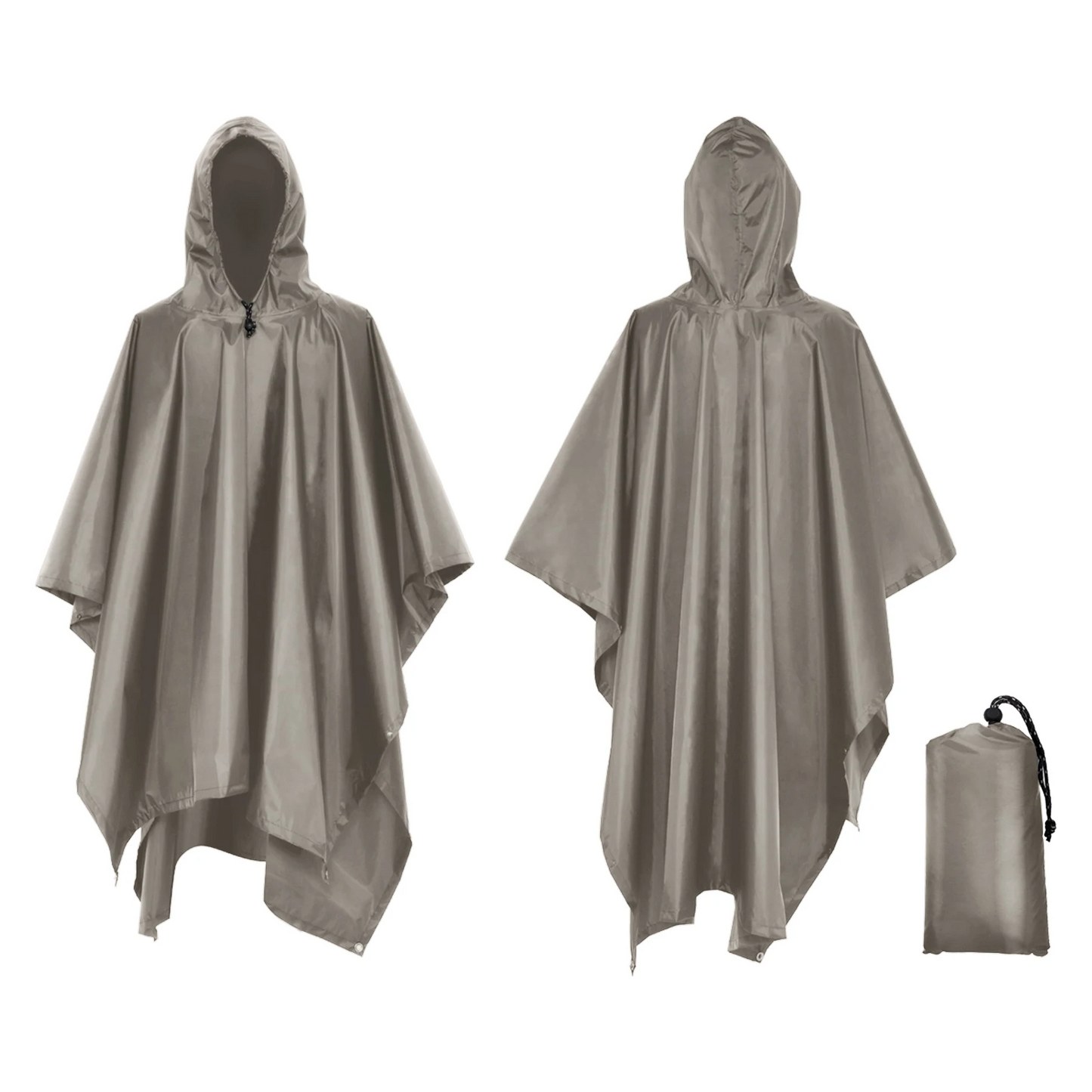 Men's mackintosh poncho waterproof lightweight with hood