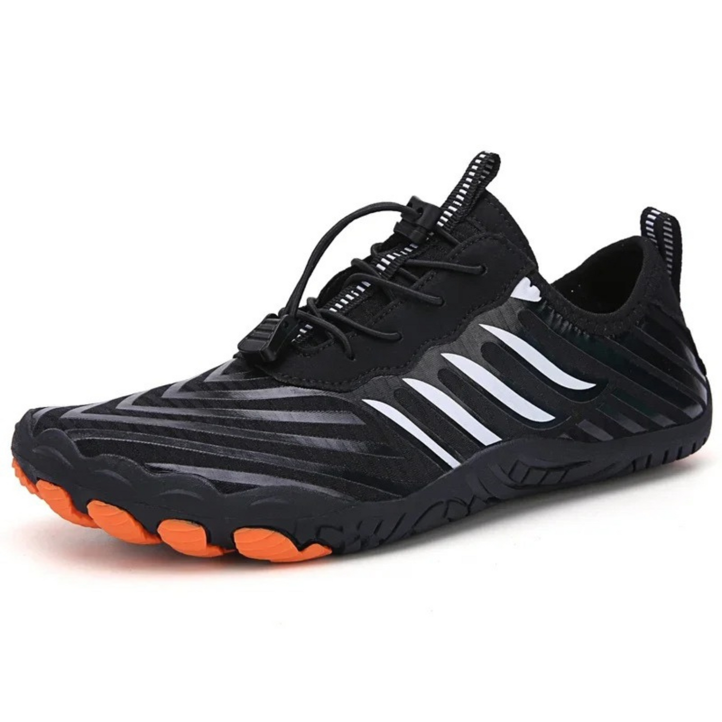 Breathable stretchy laces water barefoot shoes men