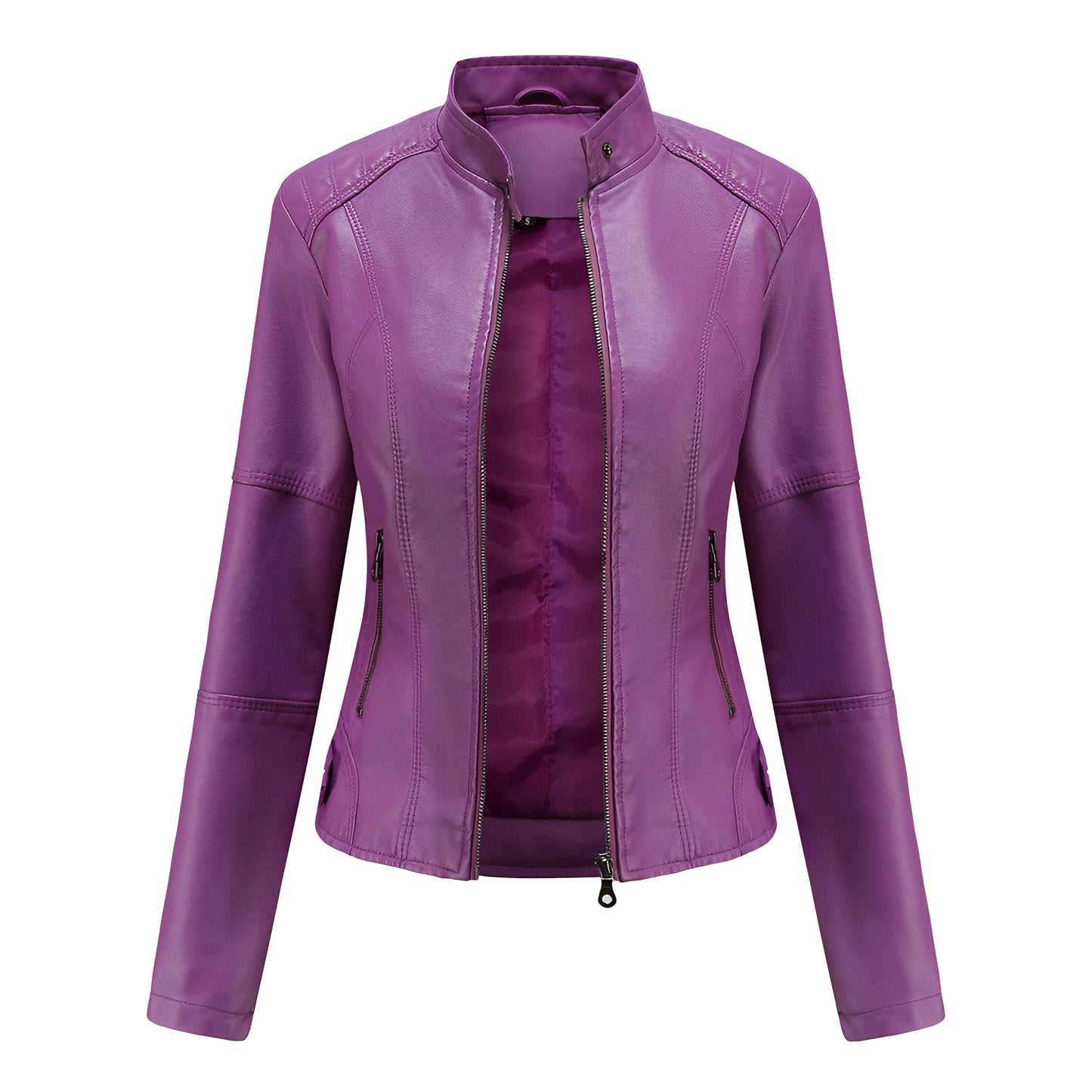 Women - Leather Jacket - Genuine Leather - Stylish & Comfortable All-Season Outerwear