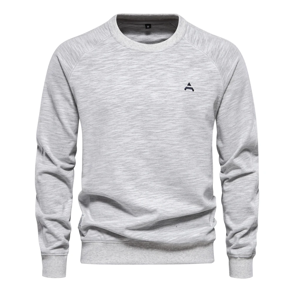 Men's jumper with raglan sleeves, round neck Casual jumper