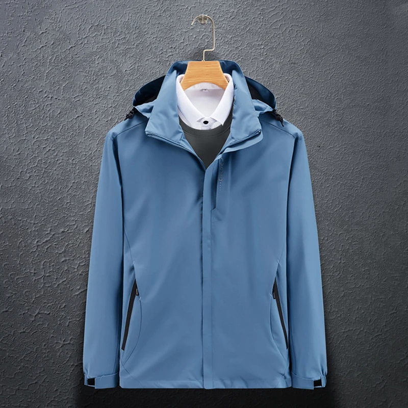 Men's mackintosh Windproof Waterproof with adjustable hood