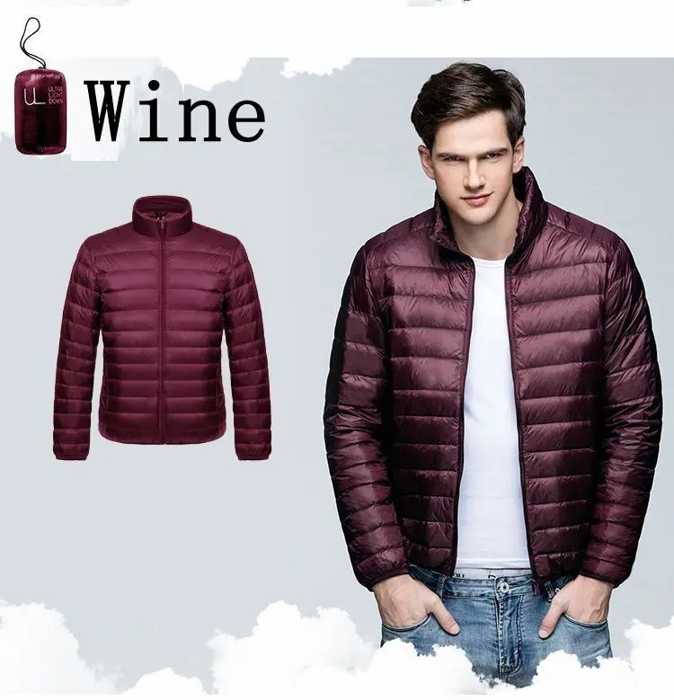 Men's windproof quilted transitional jacket