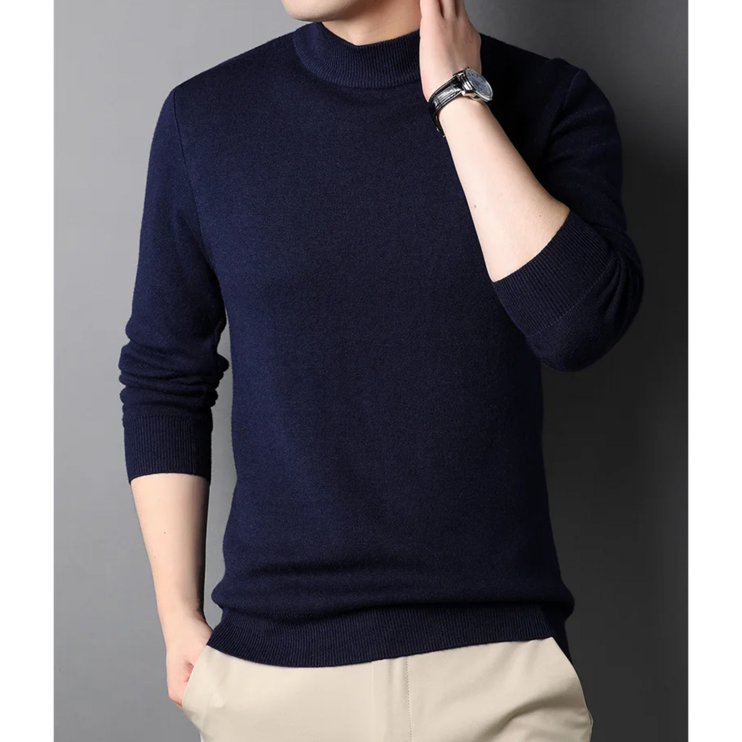 Soft slim fit winter jumper