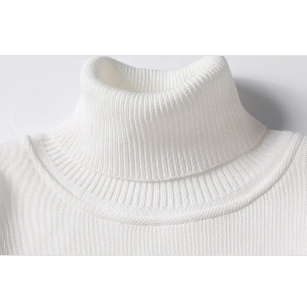 Men's lined turtleneck jumper for winter