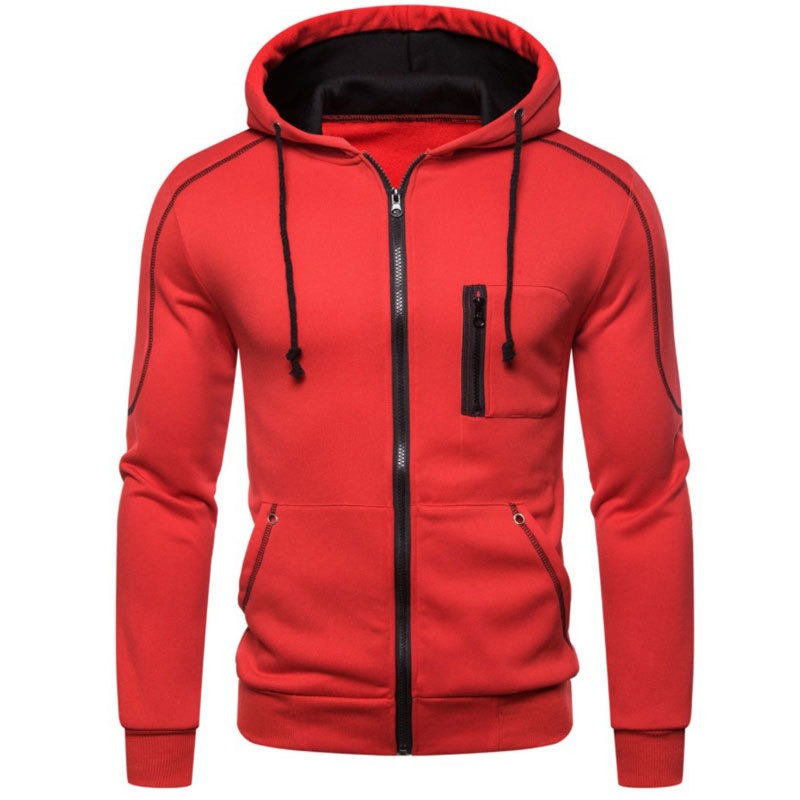 Men - Sports Hoodie - Stylish Drawstring Design - Comfortable Trendy Athletic Wear for Active Lifestyle