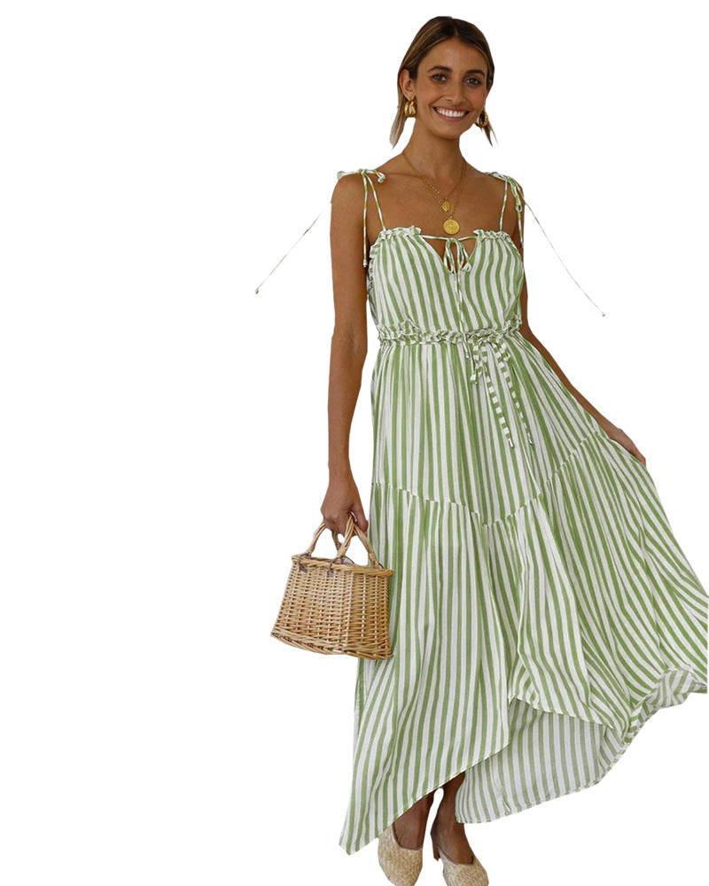 Fabulous Fit chic striped irregular dress