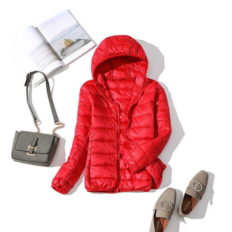 Women’s Jacket - Warm Padded with Hood - Cozy and Stylish Outerwear for Cold Weather