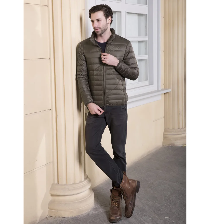 Men's Casual quilted transition jacket