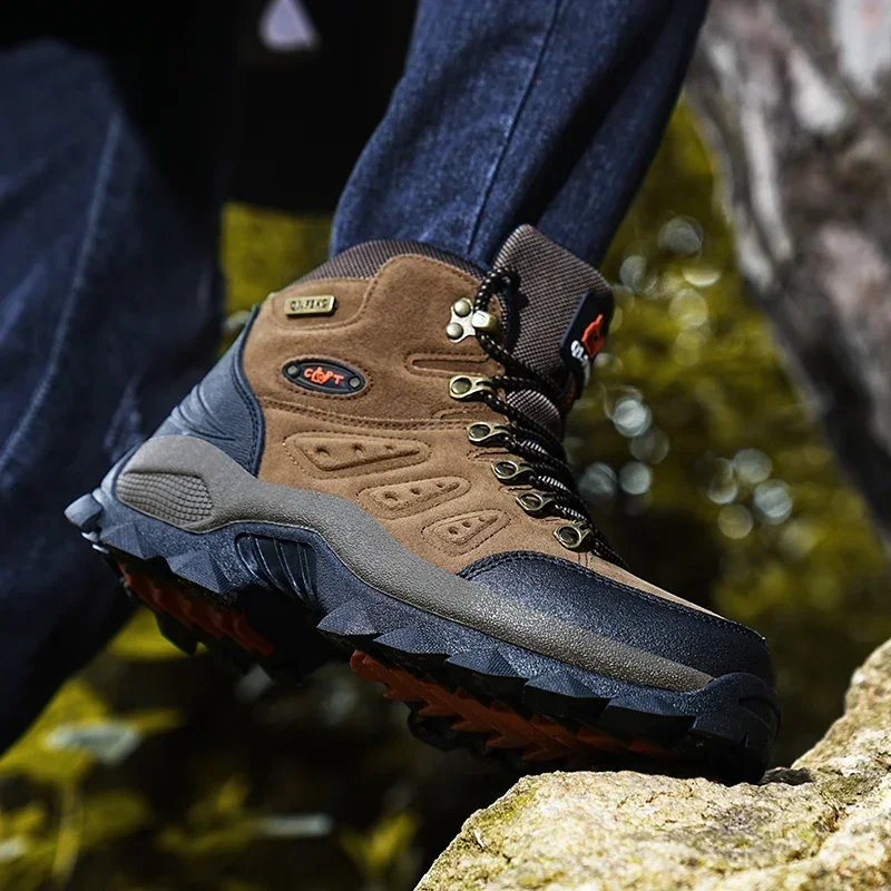 Hiking Shoes Men Waterproof Non-slip Outdoor Trekking Boots