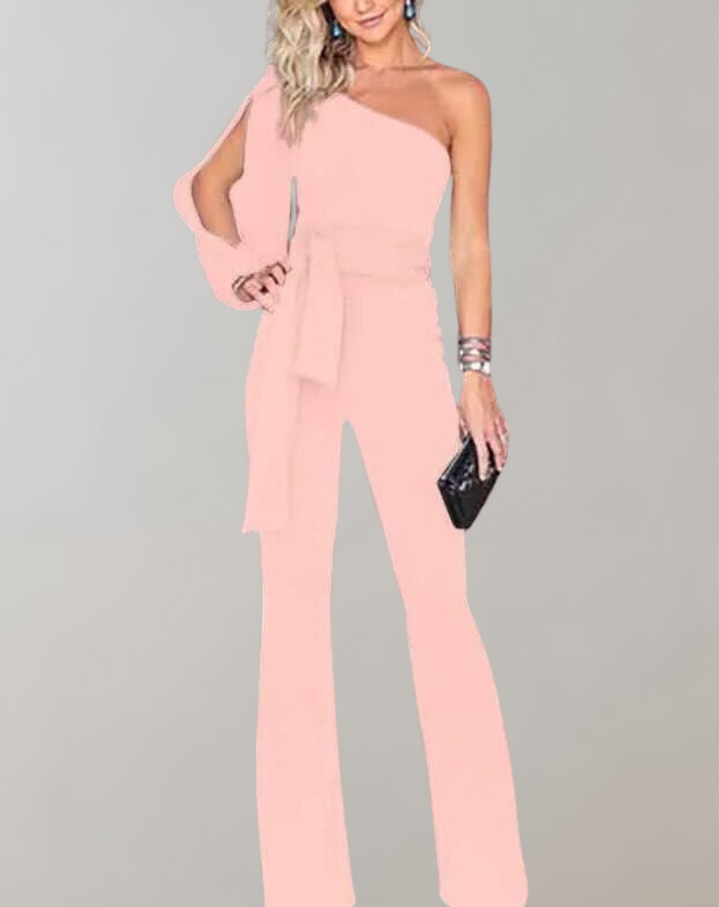 Women's - Jumpsuit - Stylish Long Sleeves - Comfortable and Versatile Fashion Piece