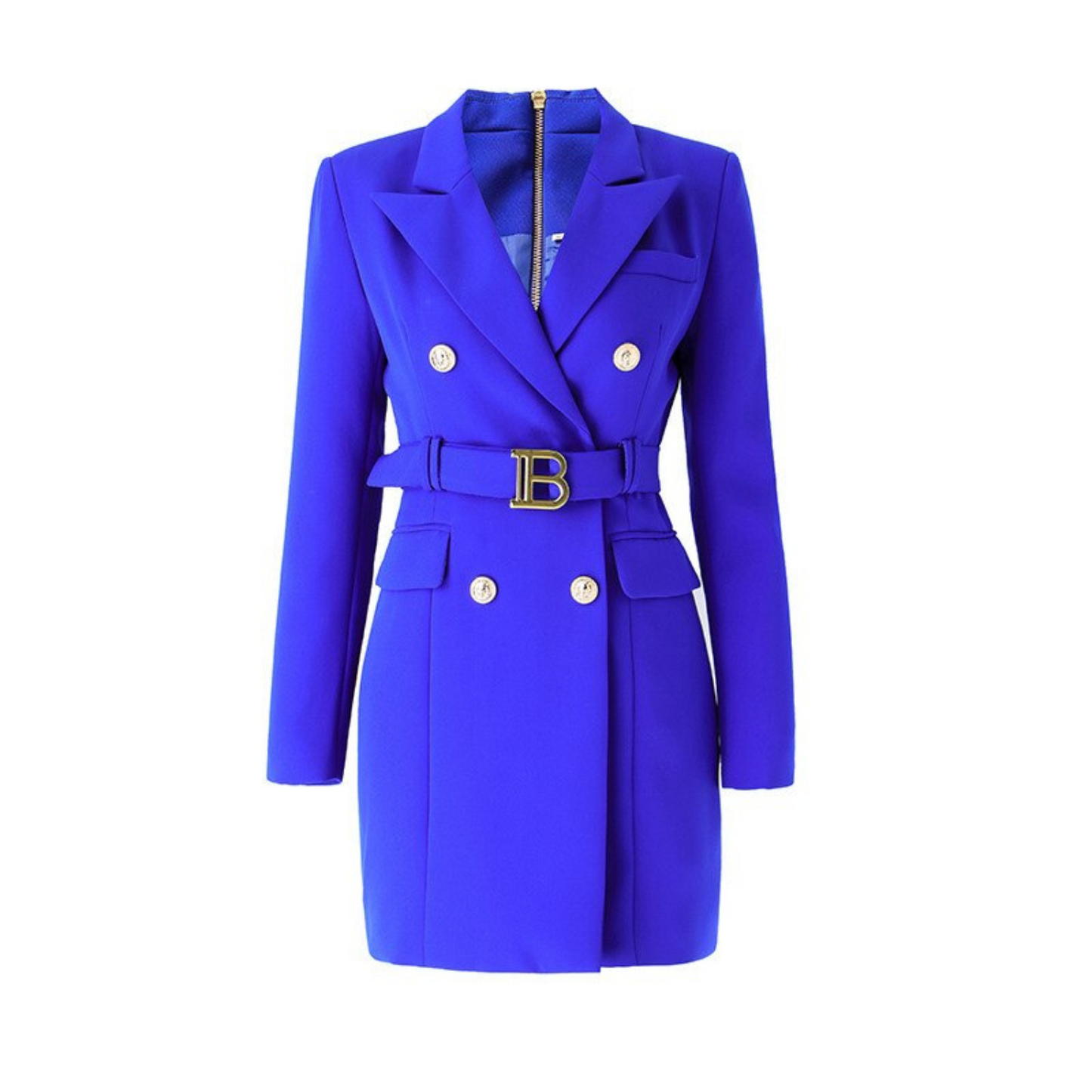 Women - Blazer Dress - Unicoloured - Chic & Elegant Blazer Dress Perfect for Any Occasion