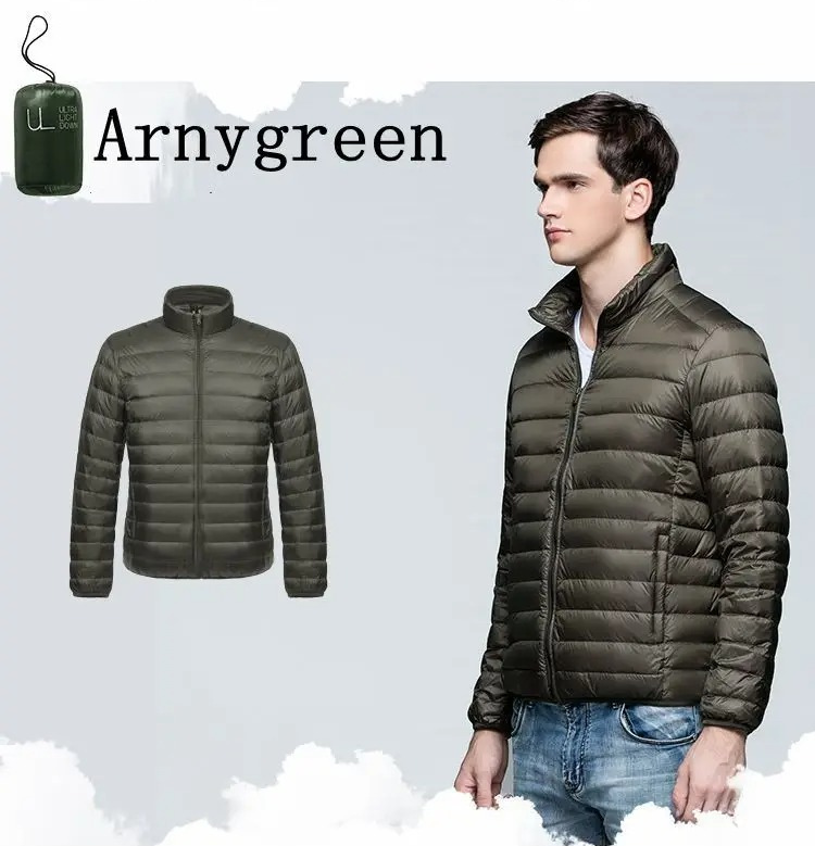 Men's windproof quilted transitional jacket