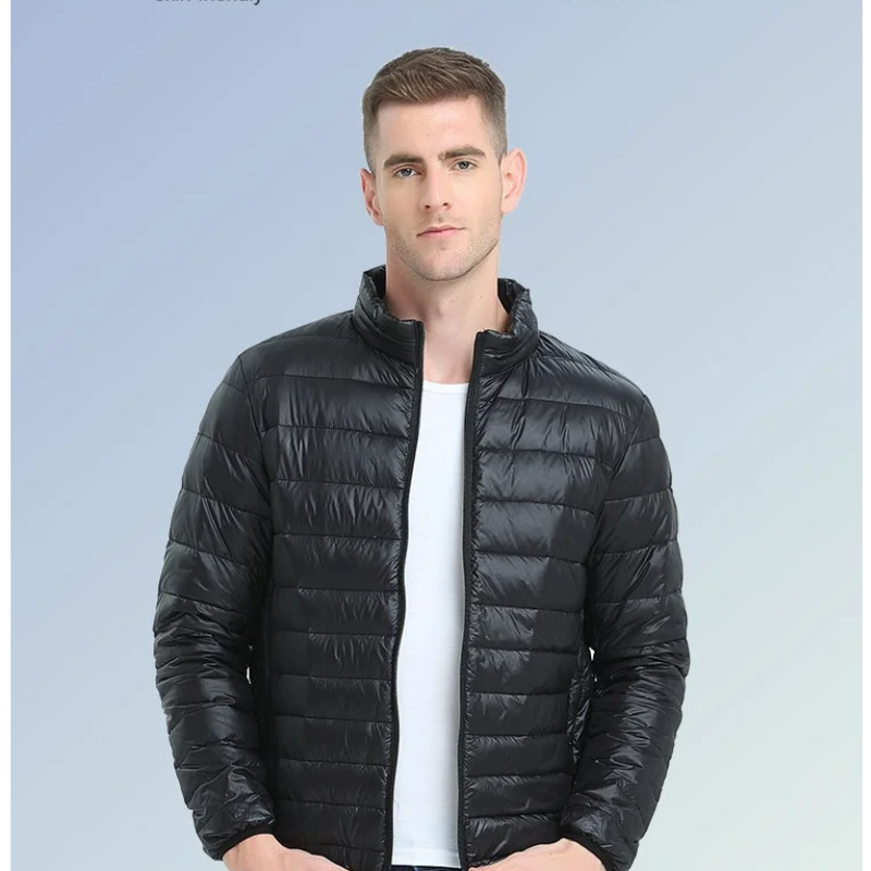 Men's quilted transition jacket lightweight, Insulated, With zip