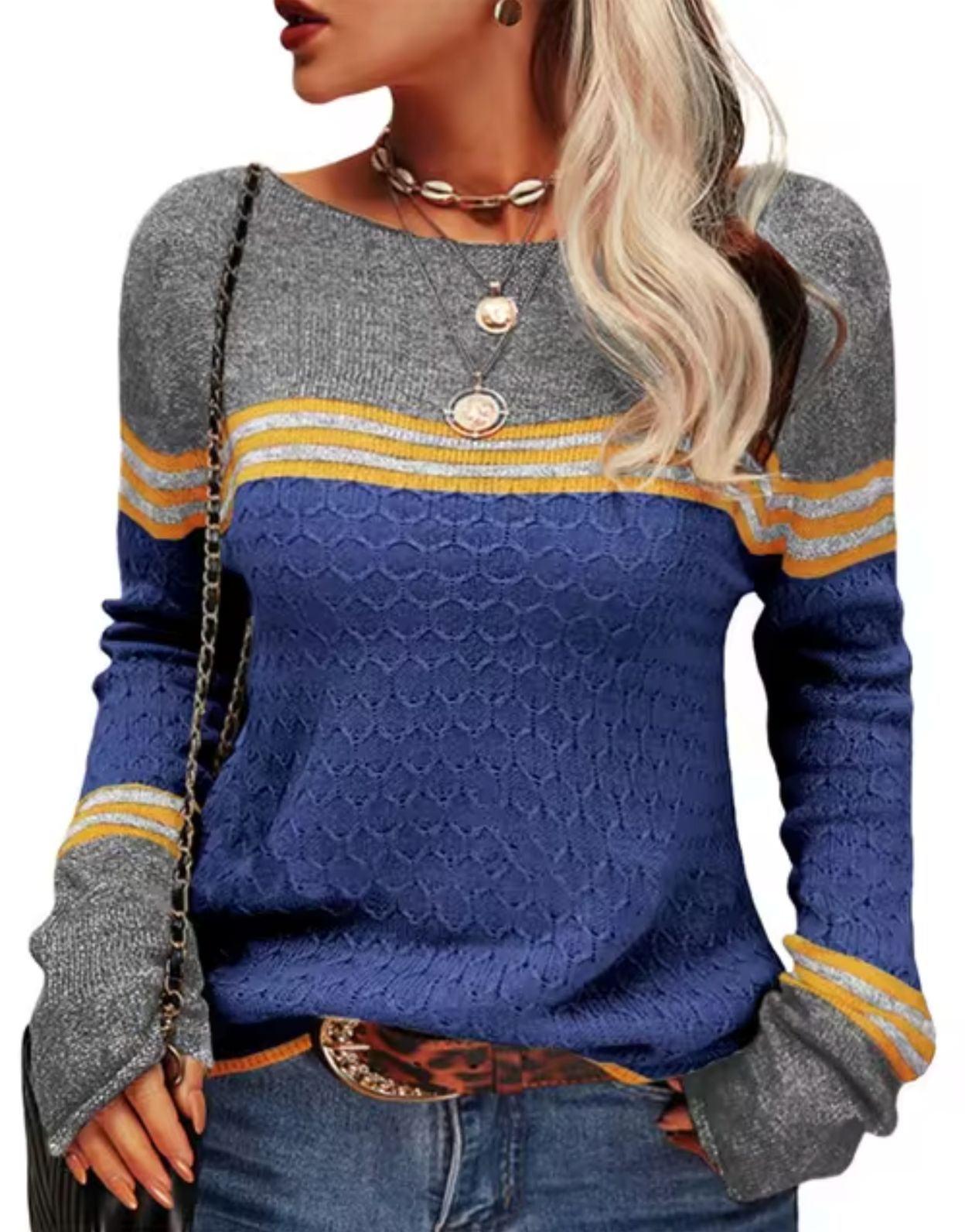 Slim-fit knitted jumper