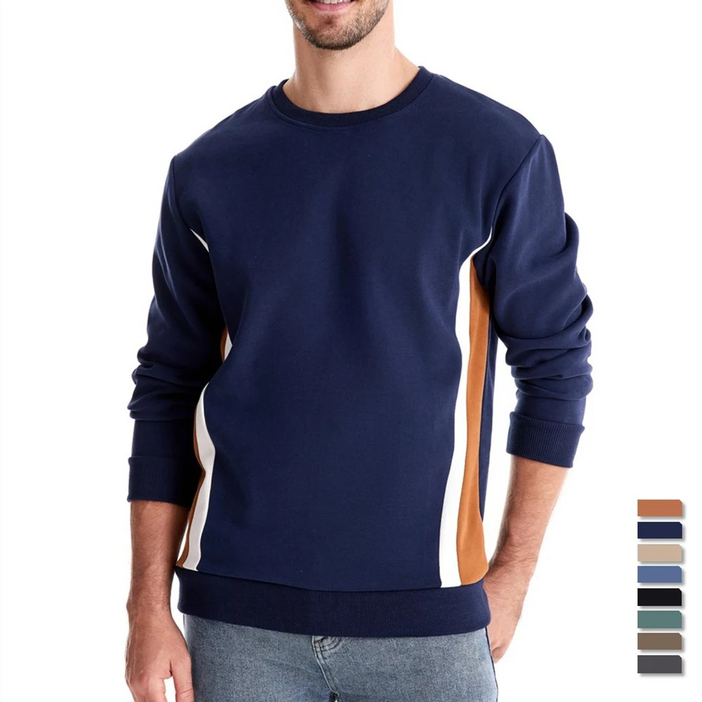 Casual jumper with side stripes